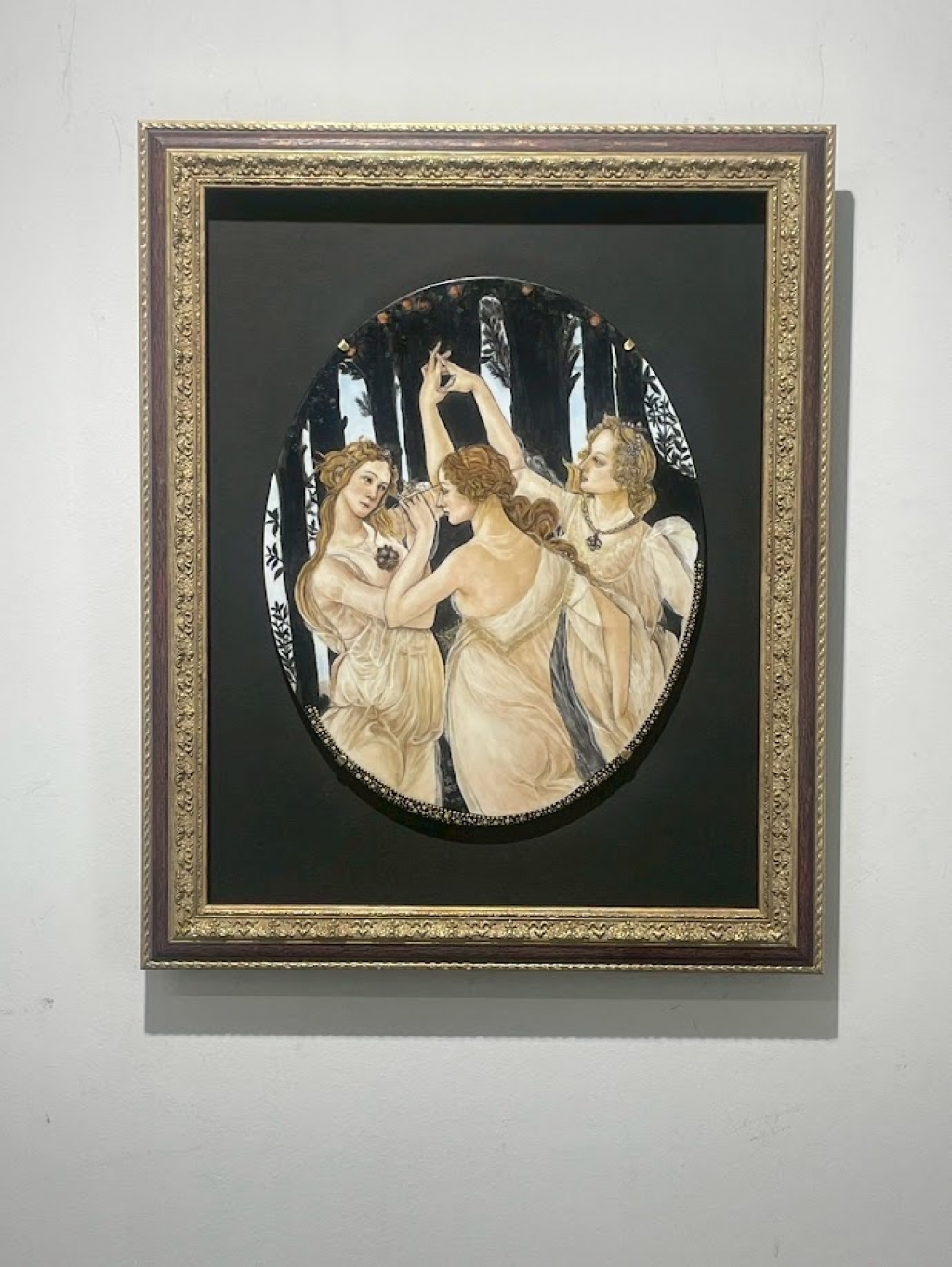 ボッティチェリ　三美神　陶板